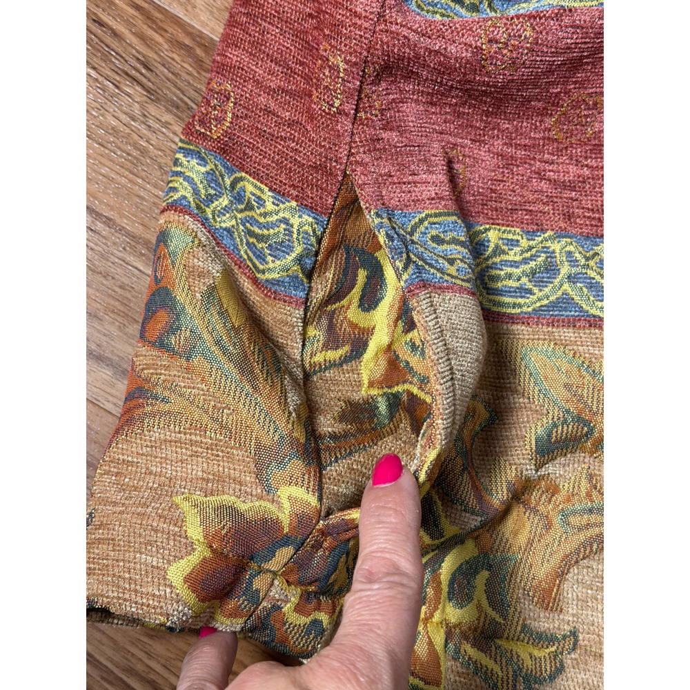 Cold Water Creek VTG Brocade Tapestry Vest Grannycore Cottage Core Pockets - L - Picture 4 of 7